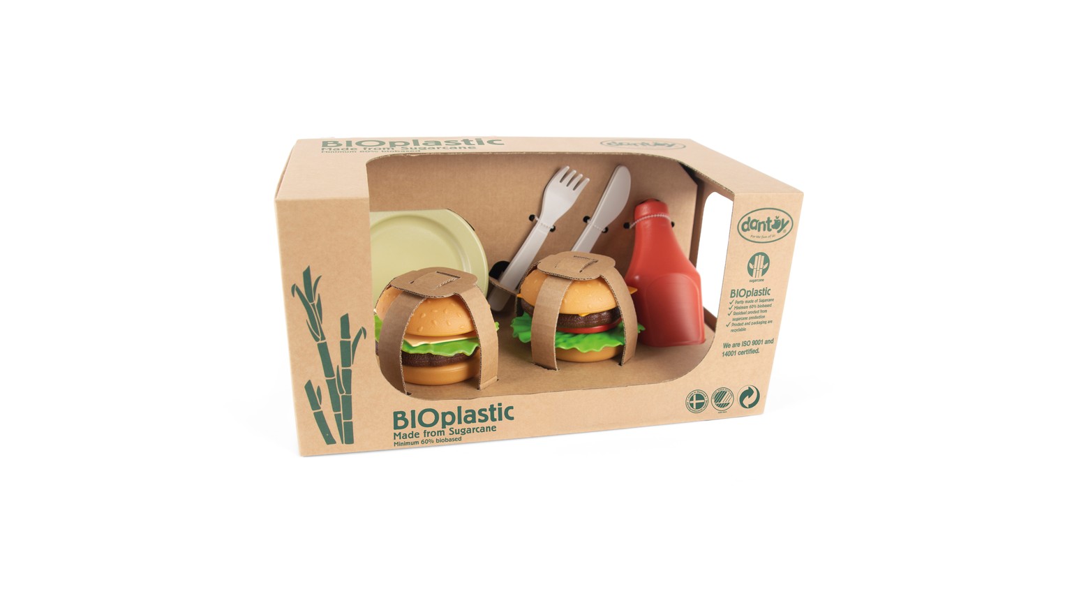 BIO plast burger sæt 19 dele